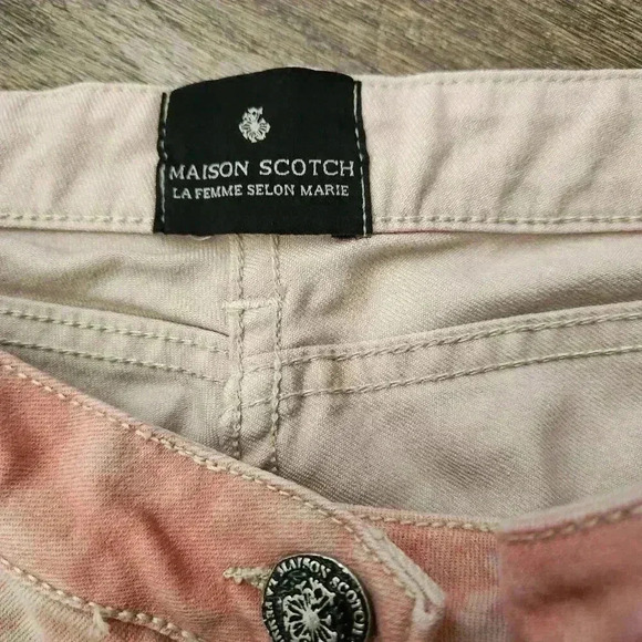 Maison Scotch Pink And White stretch Jeans size 28/32 - Picture 6 of 8